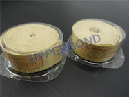 18.5 * 3100 Mm Yellow Garniture Tapes Untuk Mesin Pembuat Batang Filter Rokok