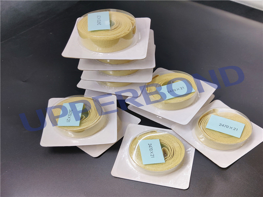 Flax Fiber Coated Conveyor Tape Untuk Filter Mesin Pembuat Filter Hauni Kdf2 Mentransfer Kertas Filter