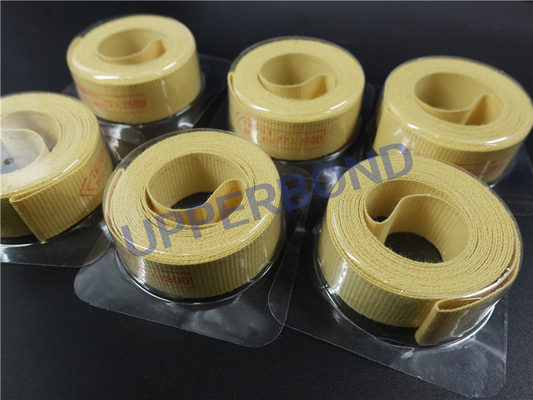 Sabuk Pengangkut Serat Aramid Tahan Suhu Tinggi Warna Kuning