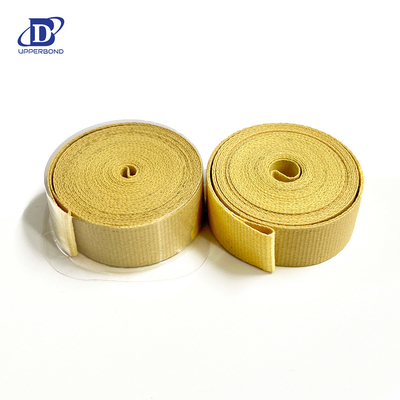 Tape Aramid Fiber Kuning Berlapis Lengkap 0,50-0,62mm Untuk Pengangkutan Tembakau Konsisten